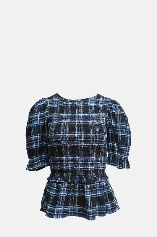 Bluebell Blouse Blue Check