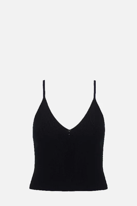 Callaway Knit Cami Top Black