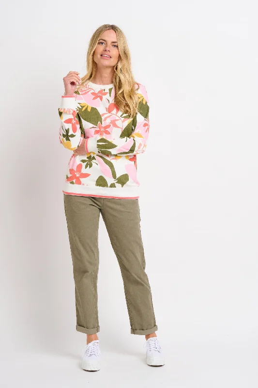 Tropical Palm Crew Neck Sweat