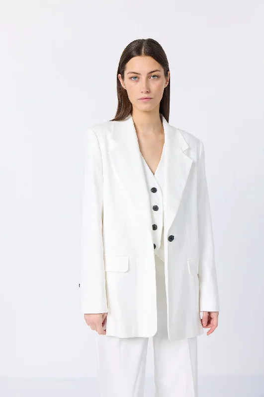 Wesley Blazer Star White