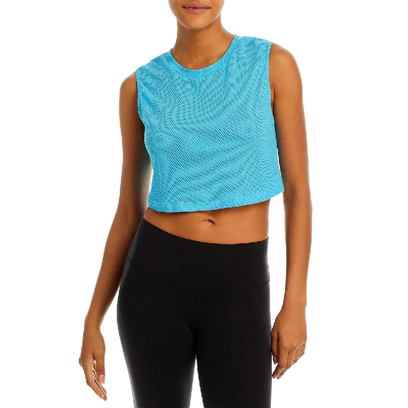 Year of Ours Womens Mesh Muscle Crop Top