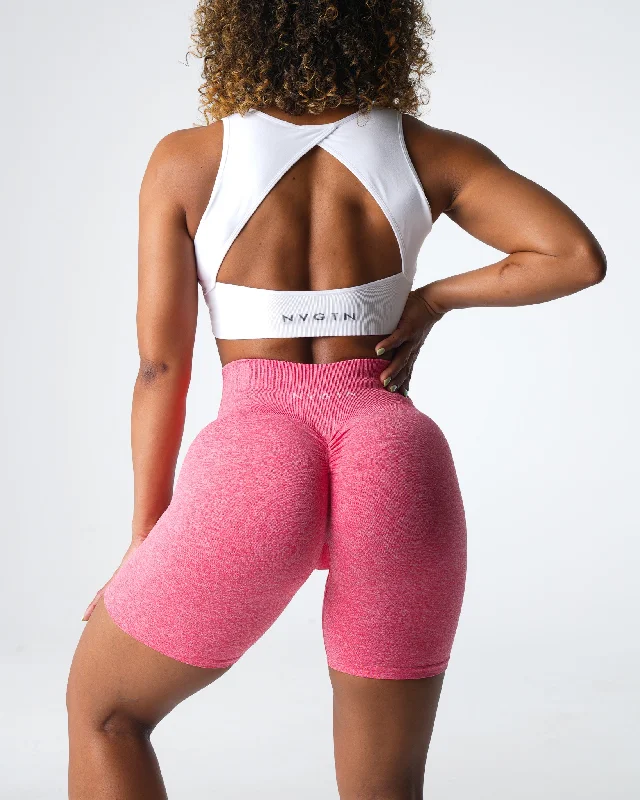 Coral Scrunch Seamless Shorts