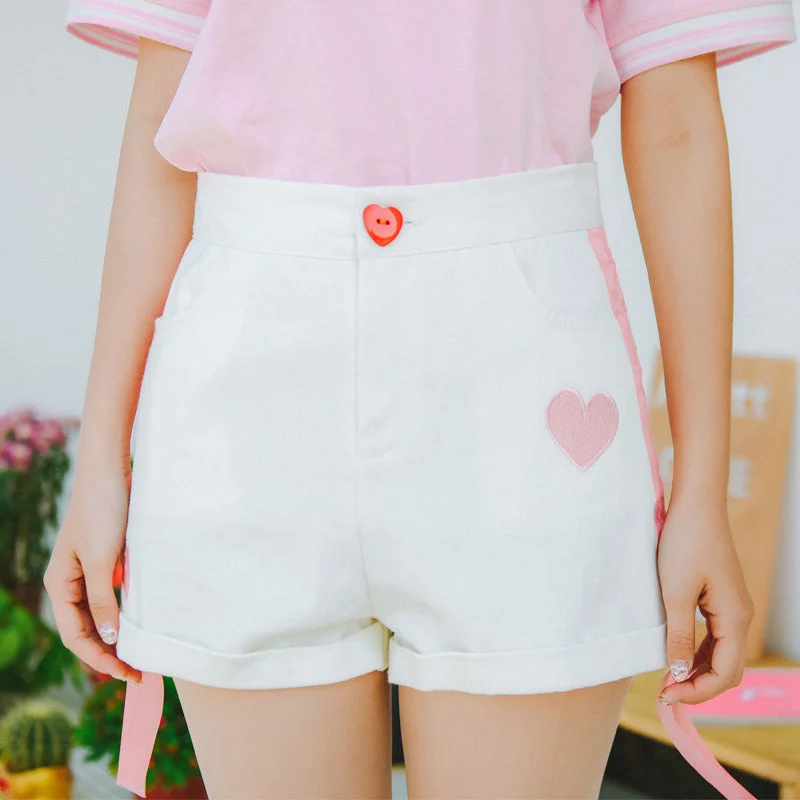 Love Ribbon Casual Shorts YV40067