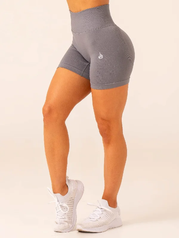 Lift BBL Scrunch Seamless Shorts - Charcoal