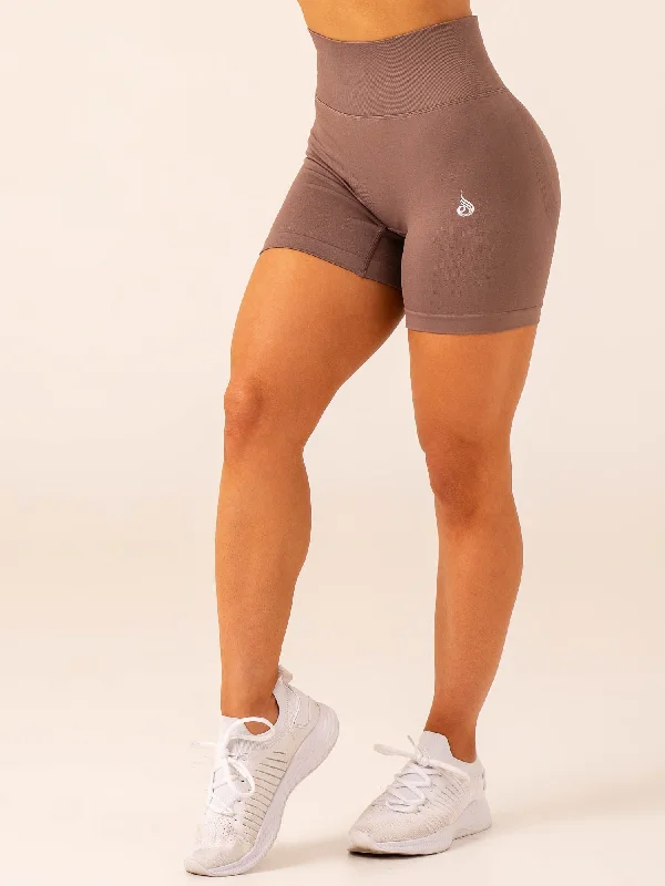 Lift BBL Scrunch Seamless Shorts - Deep Taupe