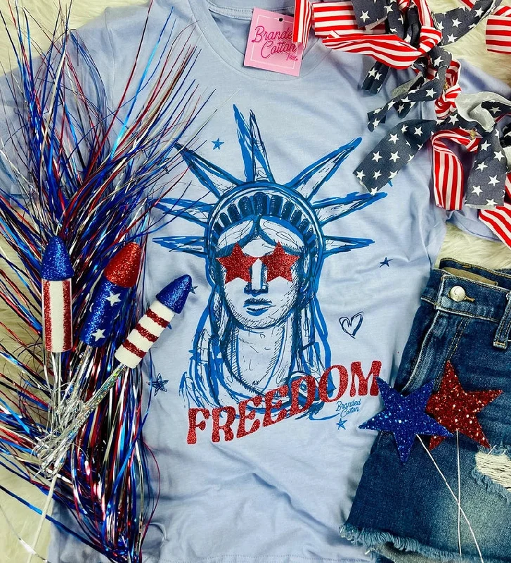 Lady Liberty Glitter Tee