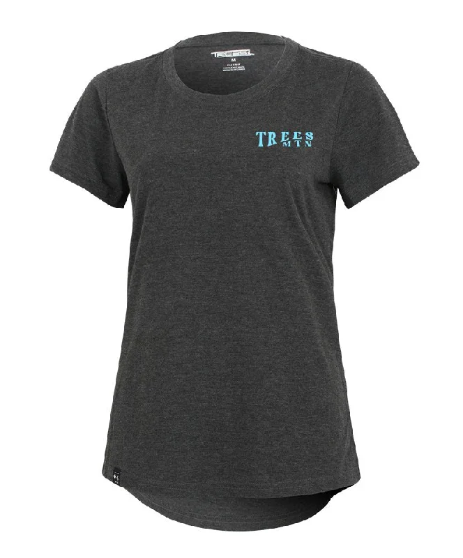 T-shirt femme | Lt bleu/ Charcoal